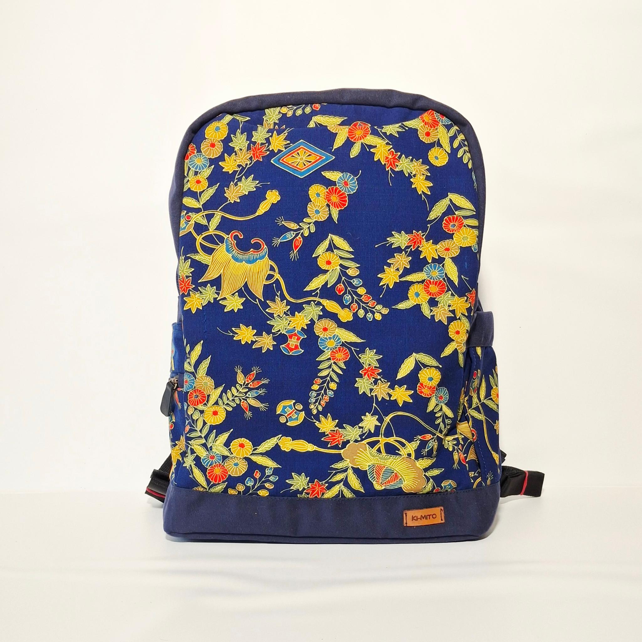 新作 着物 バックパック LAKU(ラク) リメイク アップサイクル ユニセックス